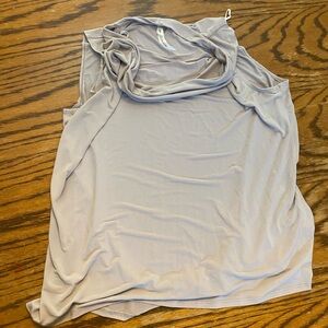 Artisan Ny Gray Ruched Sleeveless Tank Top